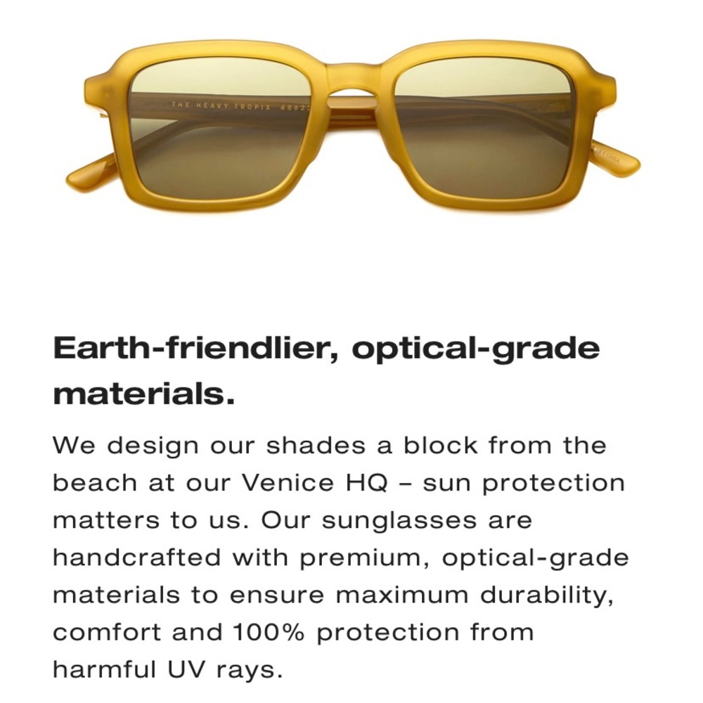 Crap Eyewear Heavy Tropix Polarized Sunglasses in Agave